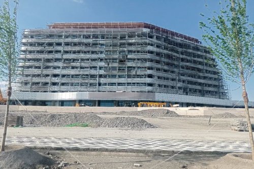 Uzbekistan, Samarkand, tourism city, hotel Daikin VRF air conditioning systems, copper piping and air conditioner installation were made. year 2022.05.29